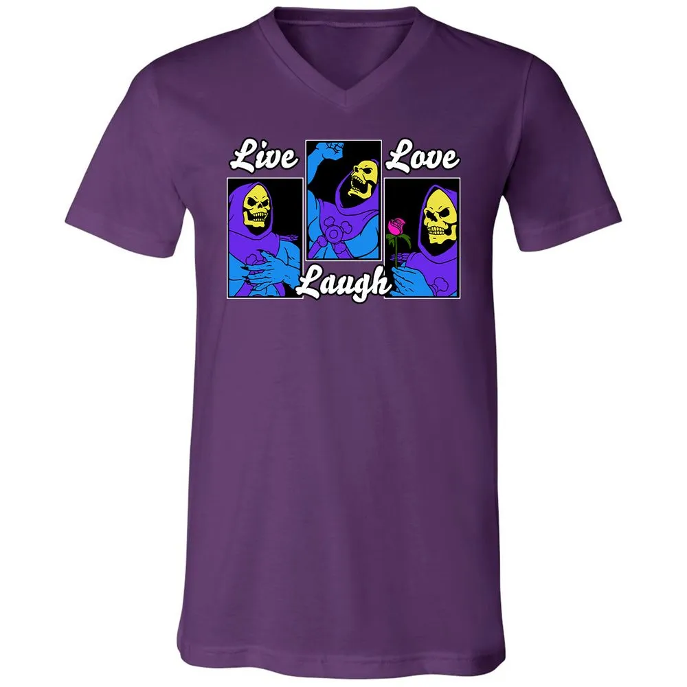 Unisex V-Neck T-Shirt - T62LVCJ7 - Team Purple - 9