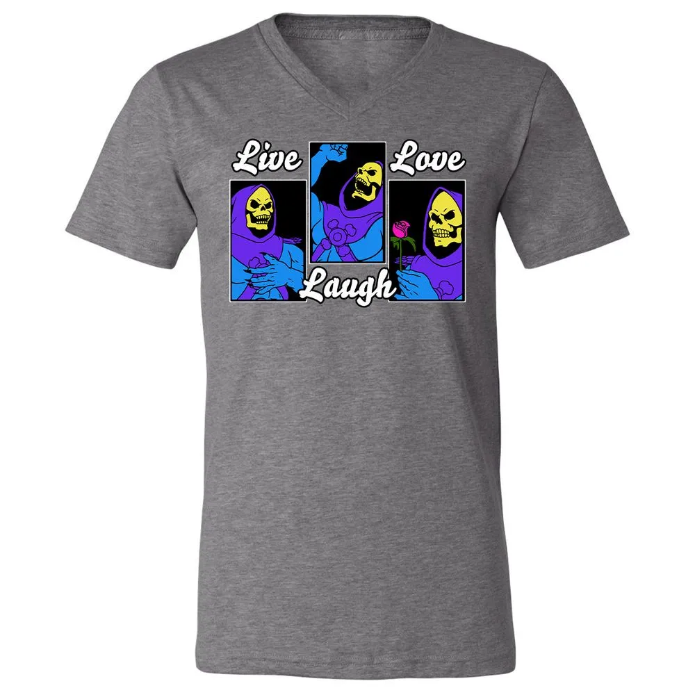 Unisex V-Neck T-Shirt - T62LVCJ7 - Deep Heather - 13