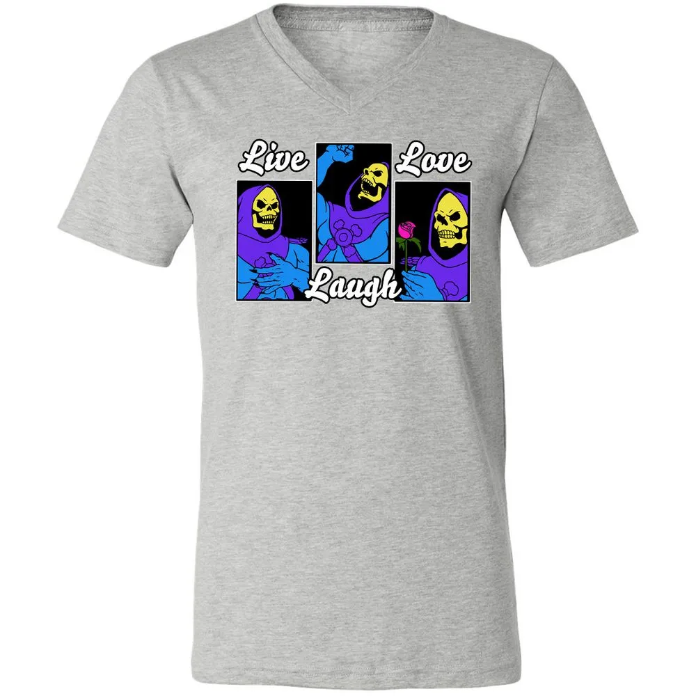Unisex V-Neck T-Shirt - T62LVCJ7 - Athletic Heather - 7