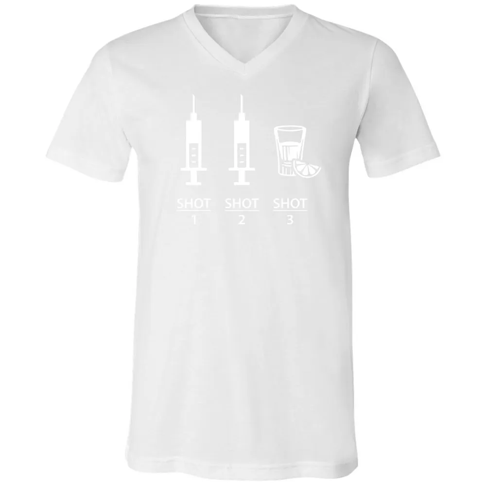 Unisex V-Neck T-Shirt - XXT8JSPJ - White - 5