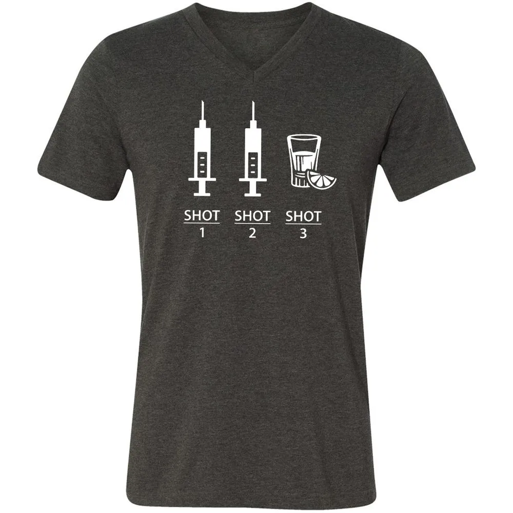 Unisex V-Neck T-Shirt - XXT8JSPJ - Dark Grey Heather - 8