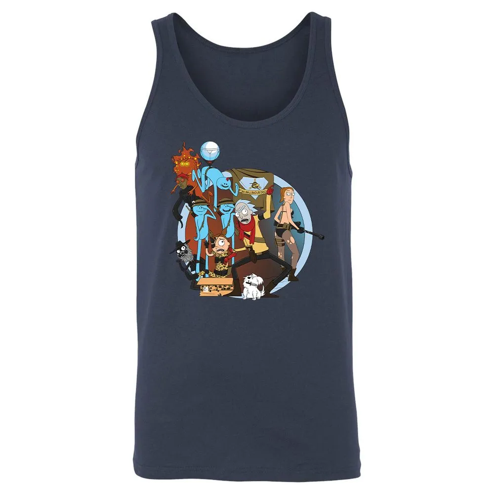 Unisex Jersey Tank - 4F2GYLNH - Navy - 2