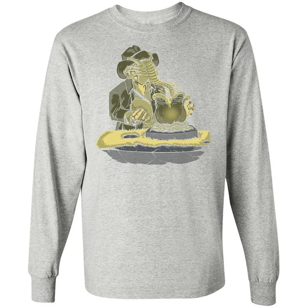 Long Sleeve T-Shirt - 3T9ENYA4 - Ash - 7