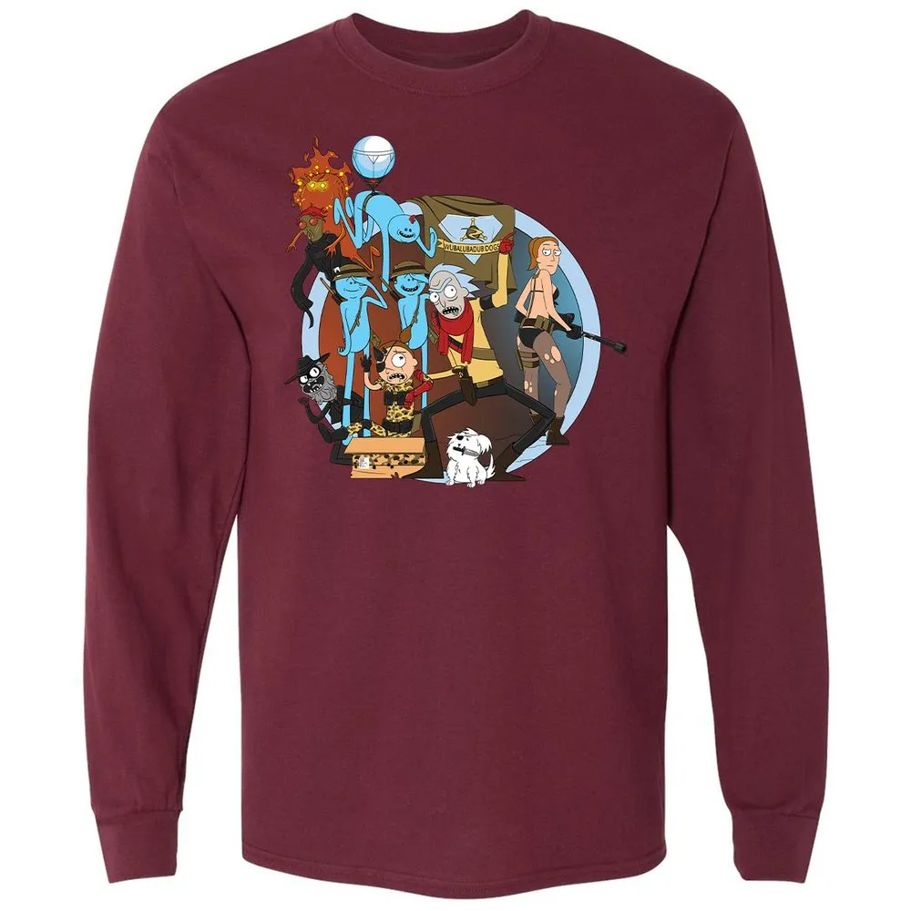 Long Sleeve T-Shirt - 4SGFG436 - Maroon - 11