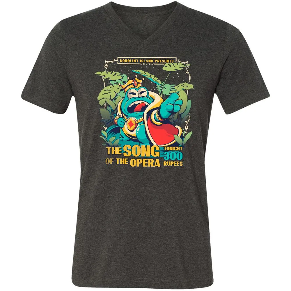 Unisex V-Neck T-Shirt - BZCJVKEW - Dark Grey Heather - 8