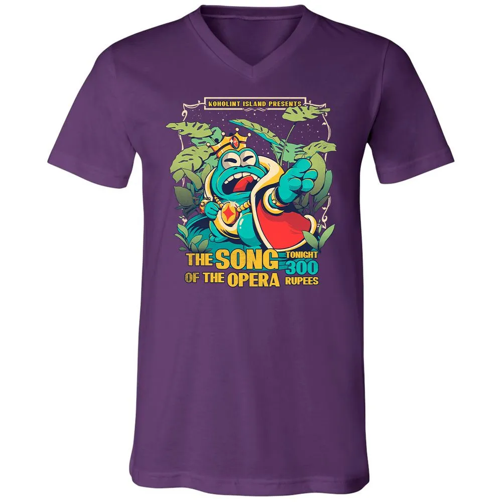 Unisex V-Neck T-Shirt - BZCJVKEW - Team Purple - 9