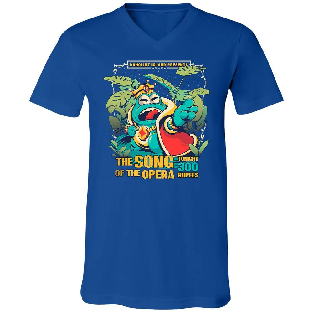 Unisex V-Neck T-Shirt - BZCJVKEW - True Royal - 4