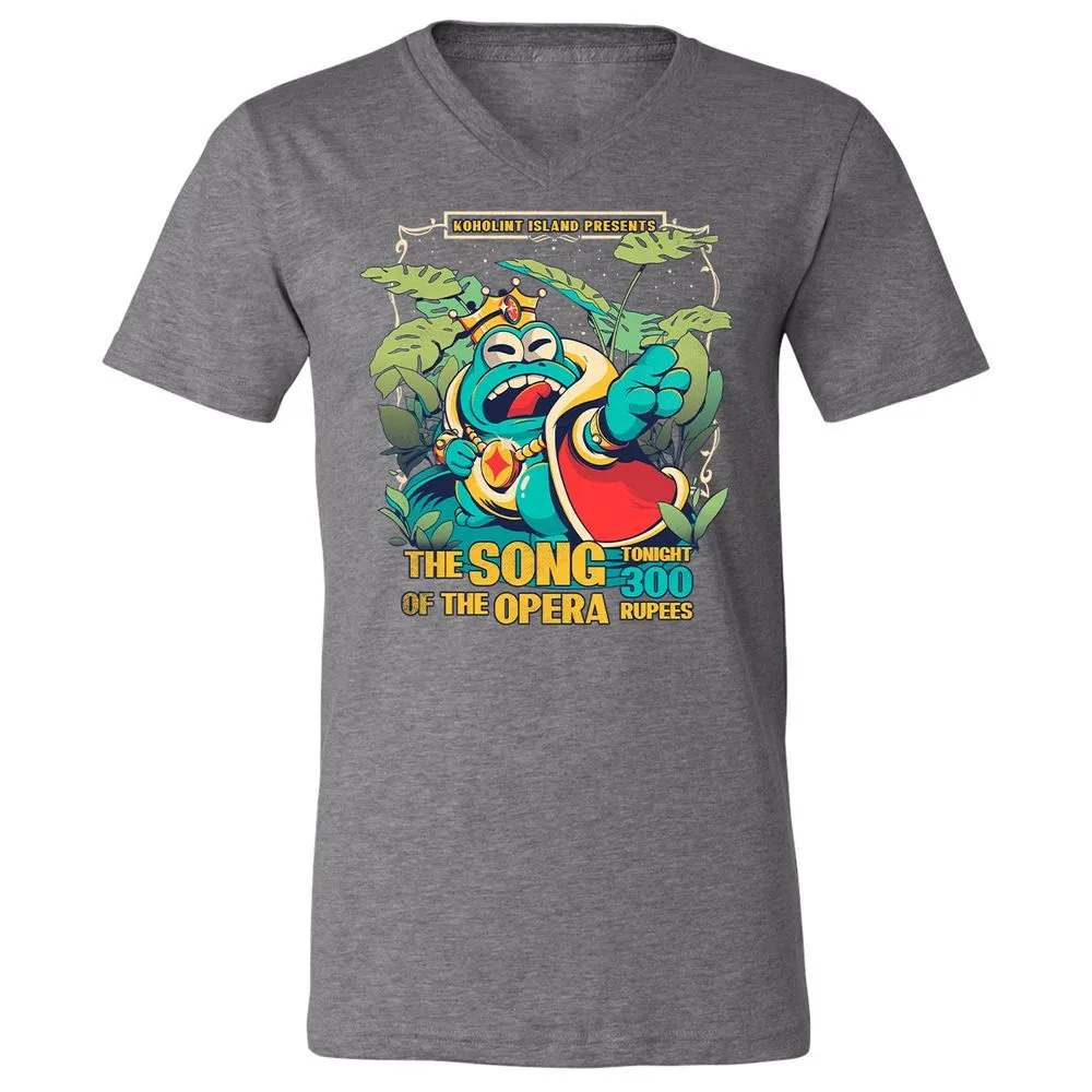 Unisex V-Neck T-Shirt - BZCJVKEW - Deep Heather - 13