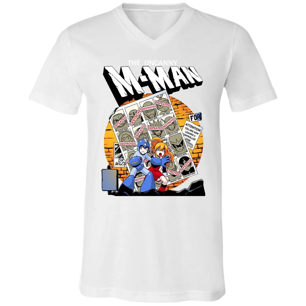 Unisex V-Neck T-Shirt - CC57RJ6V - White - 5