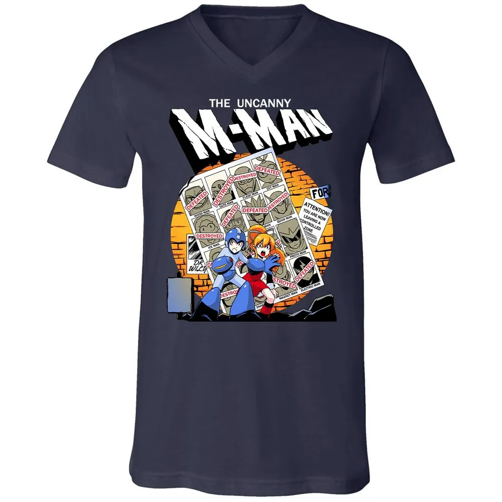 Unisex V-Neck T-Shirt - CC57RJ6V - Navy - 2