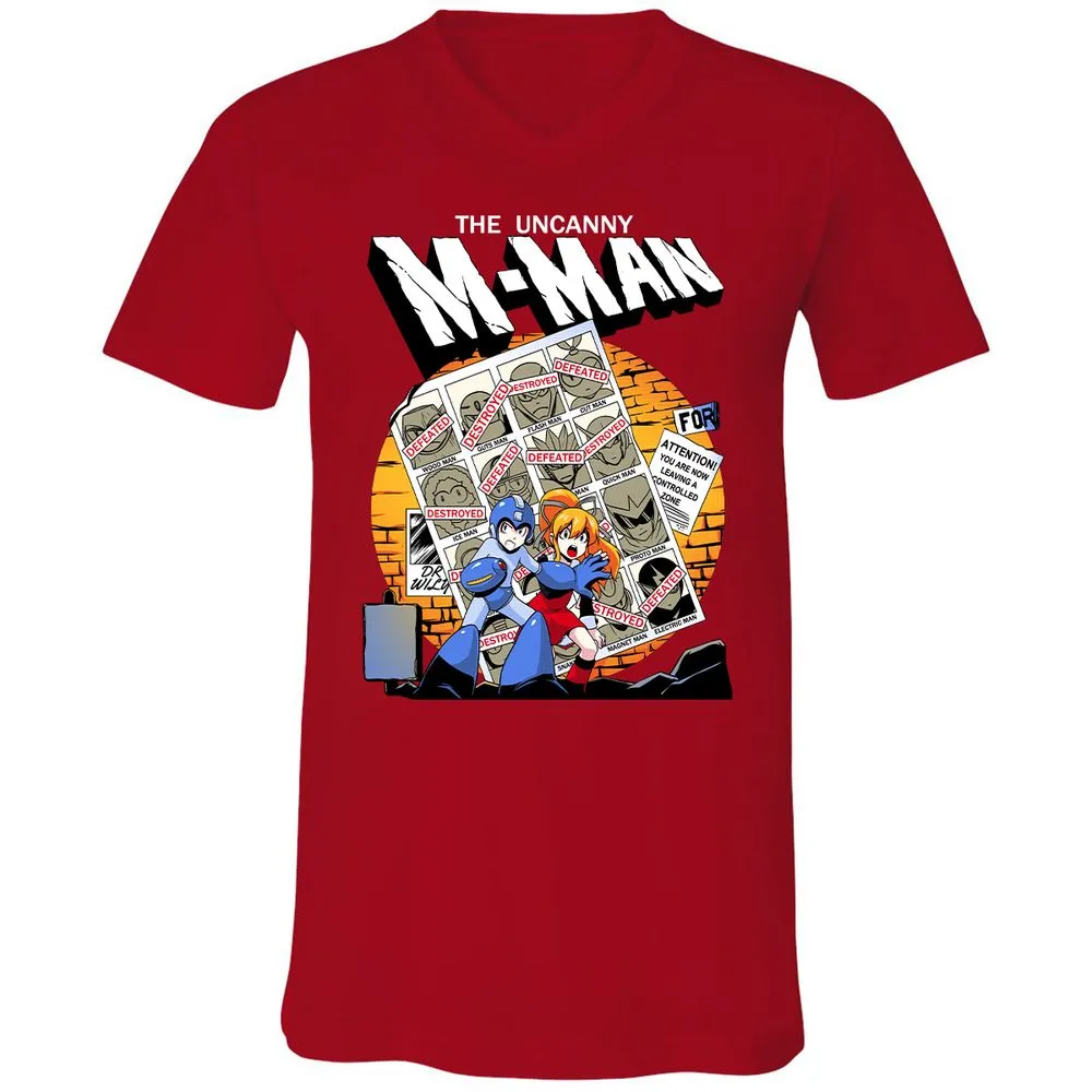 Unisex V-Neck T-Shirt - CC57RJ6V - Red - 3