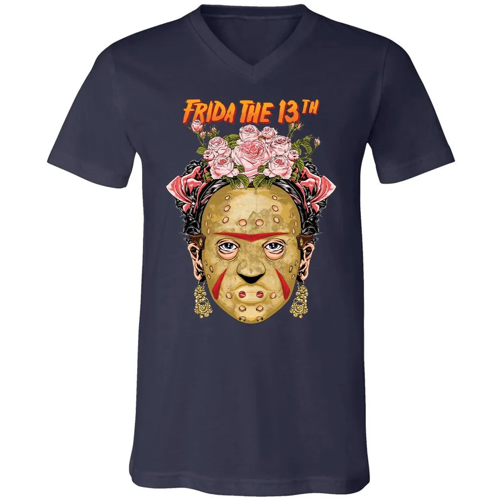 Unisex V-Neck T-Shirt - UGC3HAJK - Navy - 2