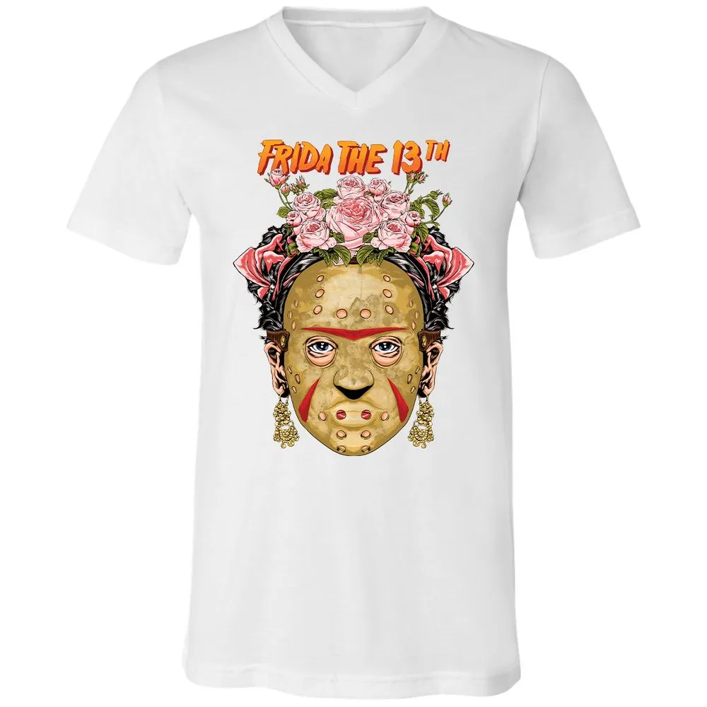 Unisex V-Neck T-Shirt - UGC3HAJK - White - 5