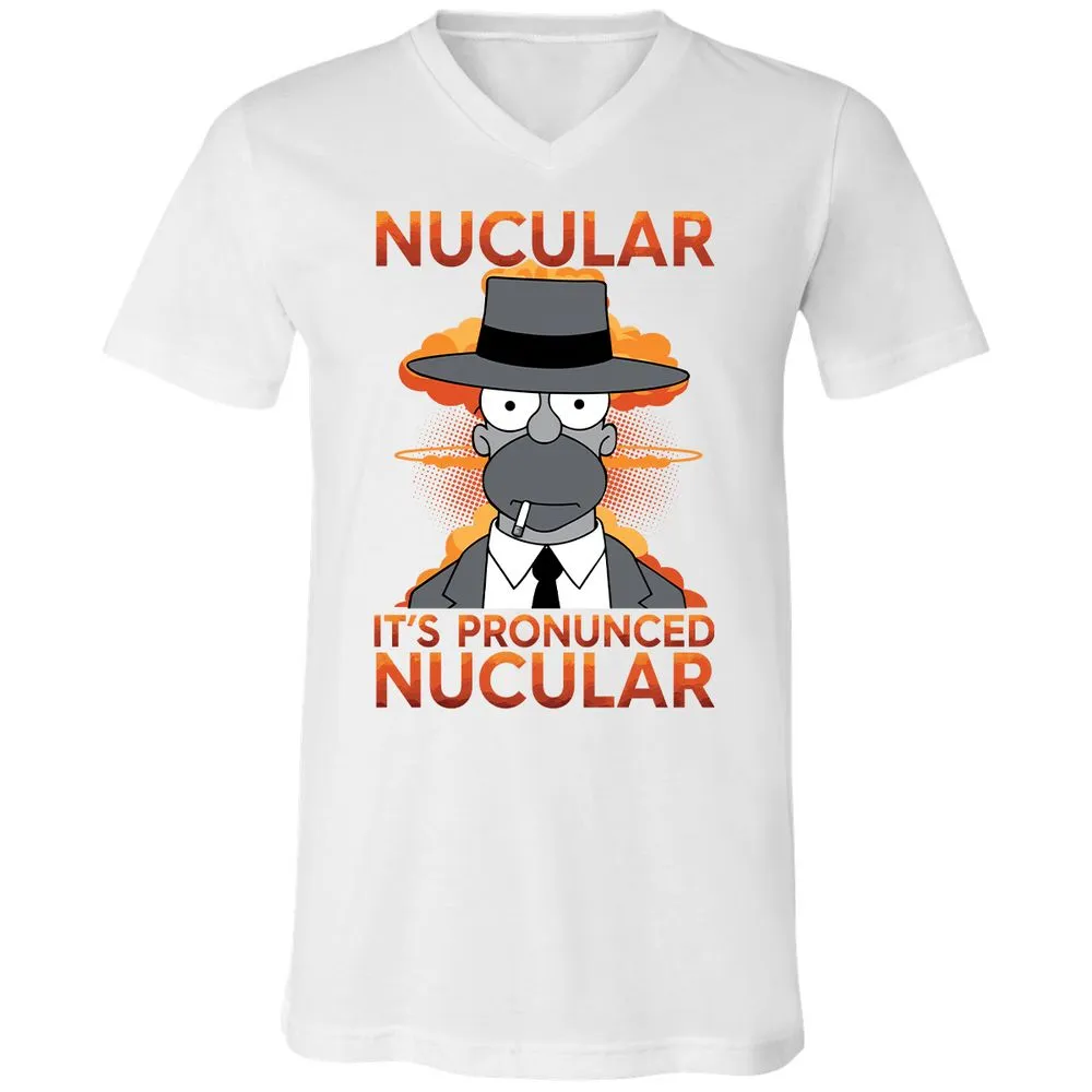 Unisex V-Neck T-Shirt - HLG2PUK5 - White - 5