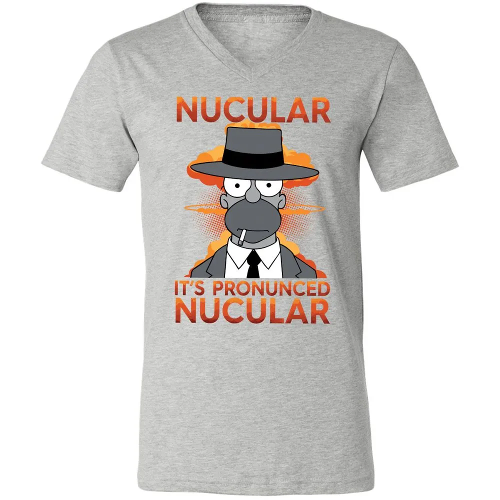 Unisex V-Neck T-Shirt - HLG2PUK5 - Athletic Heather - 7
