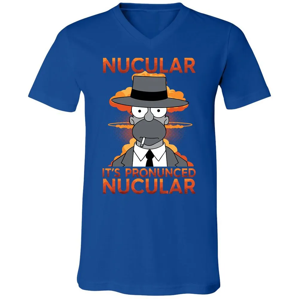 Unisex V-Neck T-Shirt - HLG2PUK5 - True Royal - 4