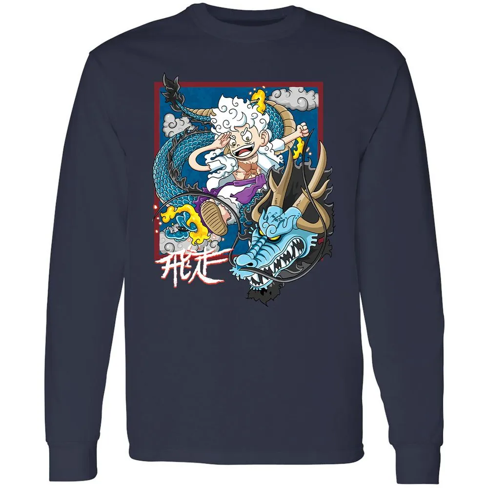 Long Sleeve T-Shirt - FH91H2Y5 - Navy - 2