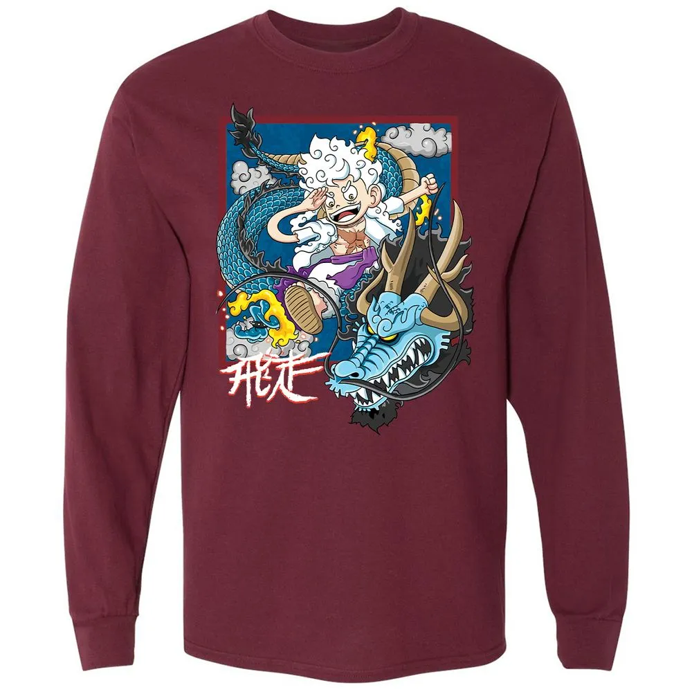 Long Sleeve T-Shirt - FH91H2Y5 - Maroon - 11