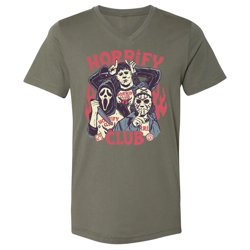 Unisex V-Neck T-Shirt - D4KH9HC6 - Military Green - 10