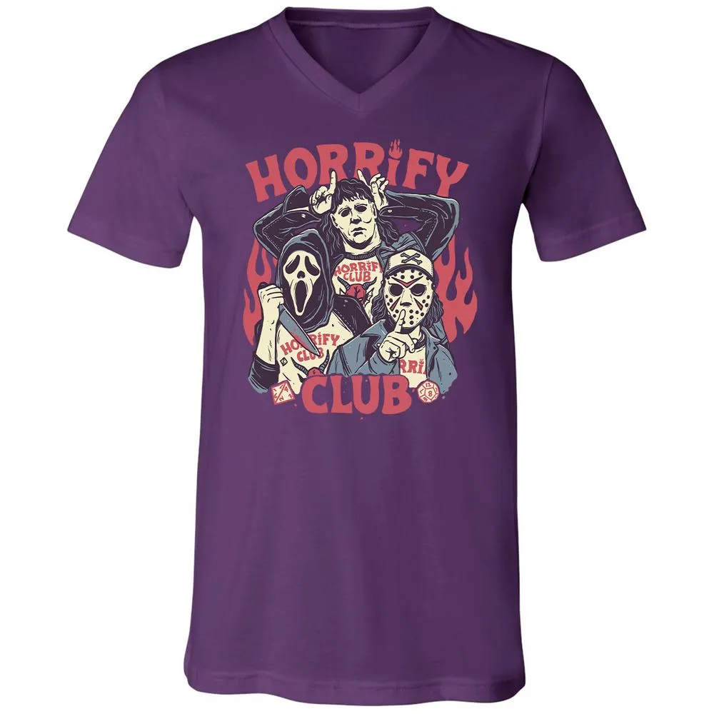 Unisex V-Neck T-Shirt - D4KH9HC6 - Team Purple - 9