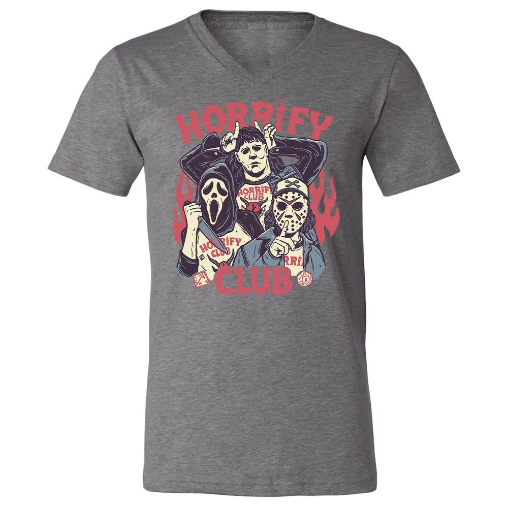 Unisex V-Neck T-Shirt - D4KH9HC6 - Deep Heather - 13