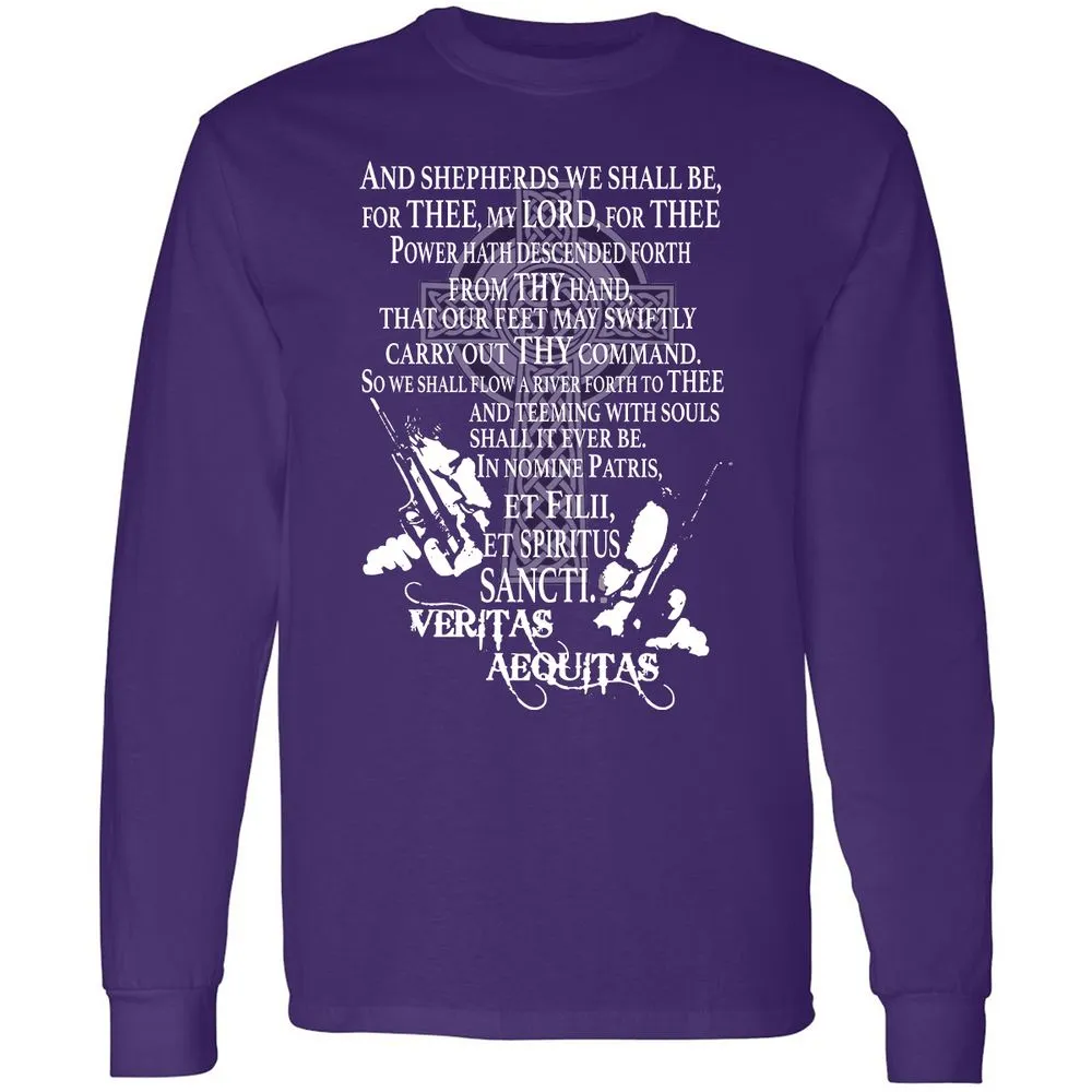 Long Sleeve T-Shirt - D3B3QLJU - Purple - 13