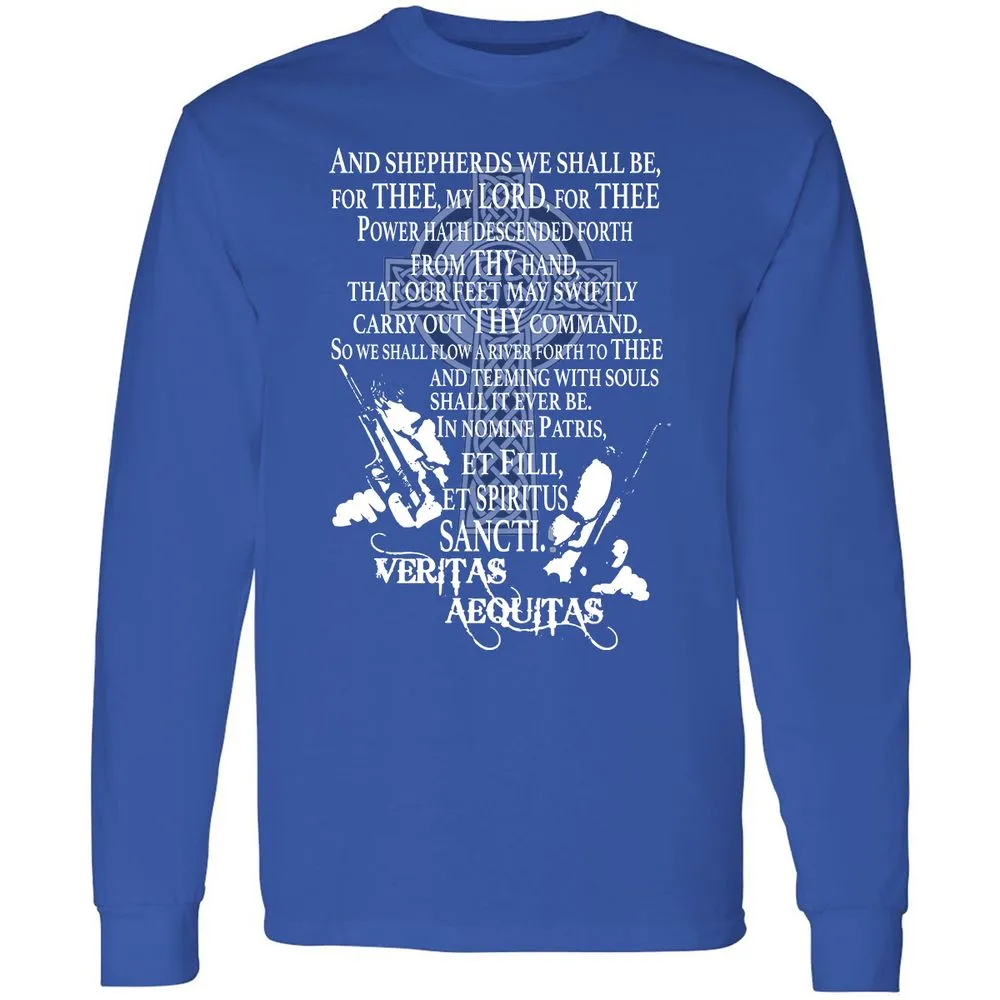 Long Sleeve T-Shirt - D3B3QLJU - Royal - 8