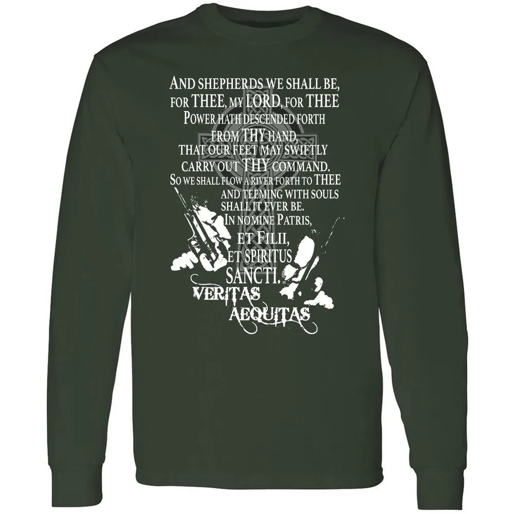 Long Sleeve T-Shirt - D3B3QLJU - Forest Green - 4