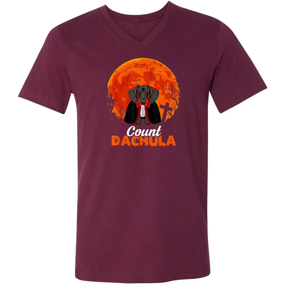 Unisex V-Neck T-Shirt - GT4Z3391 - Maroon - 6