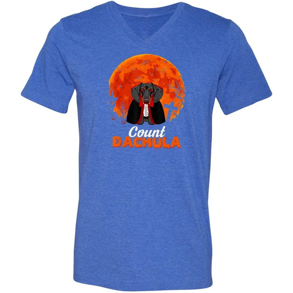 Unisex V-Neck T-Shirt - GT4Z3391 - Heather True Royal - 14