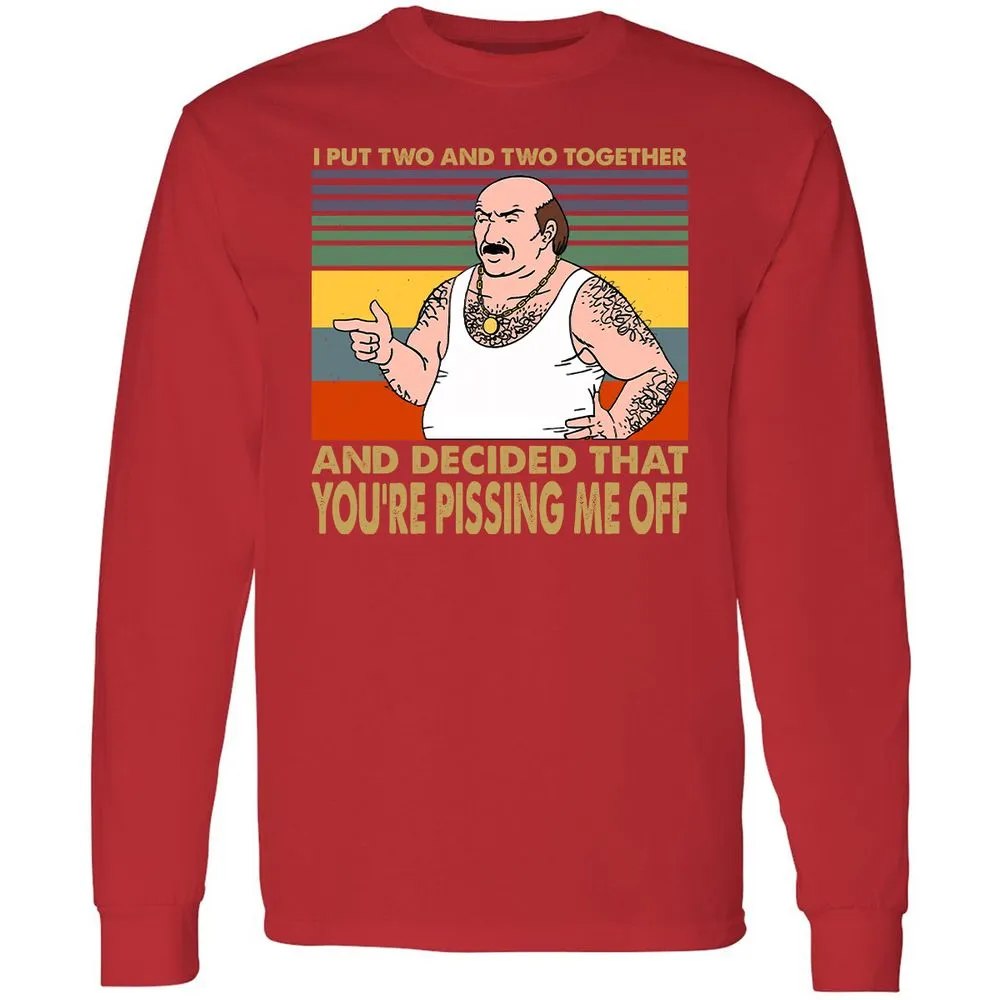 Long Sleeve T-Shirt - 345H7YW2 - Red - 14