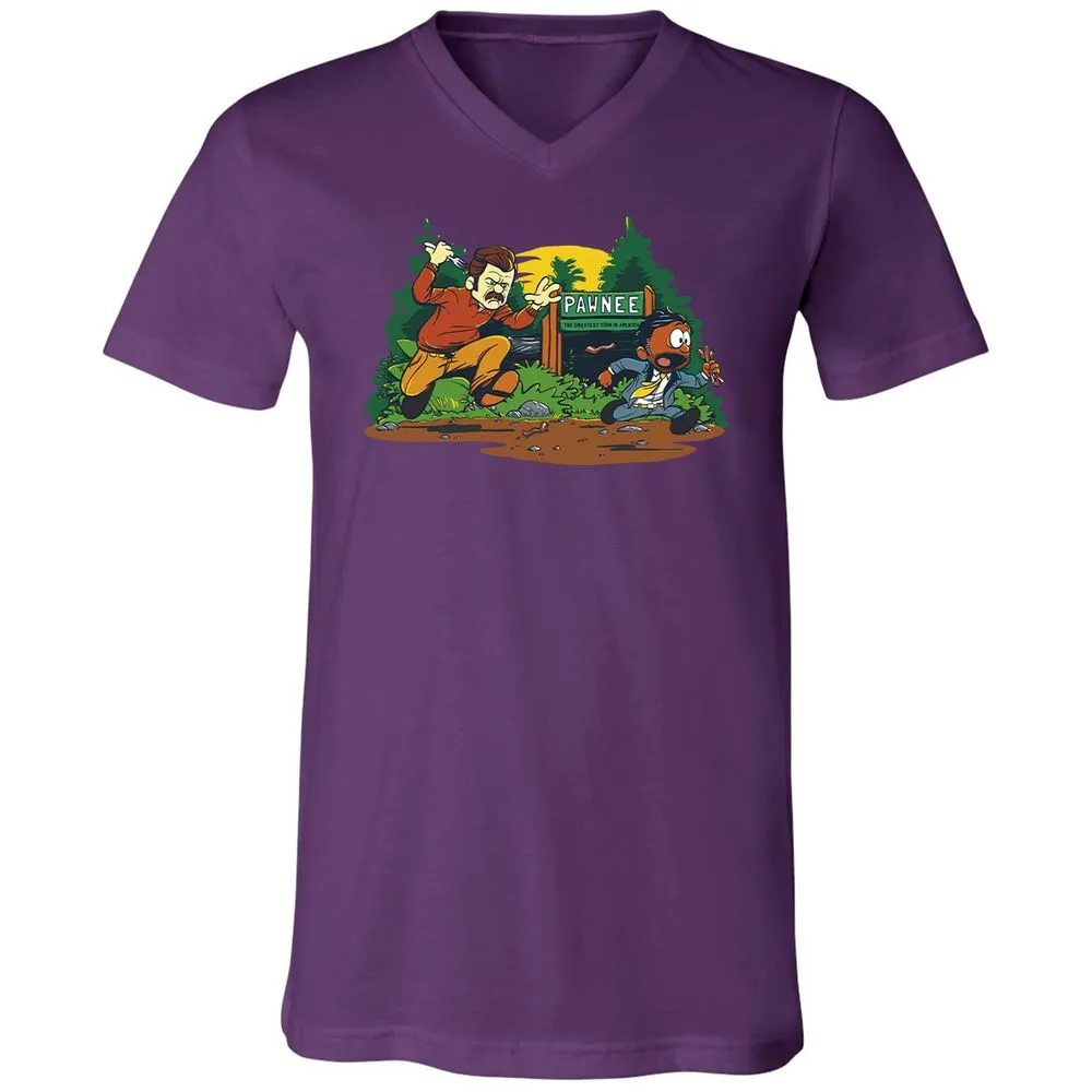 Unisex V-Neck T-Shirt - ZCJ269H9 - Team Purple - 9
