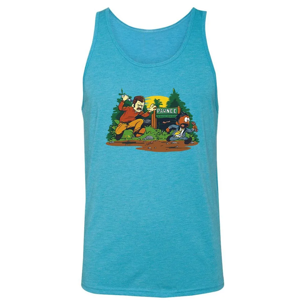 Unisex Jersey Tank - ATGMVVQ4 - Aqua Triblend - 3