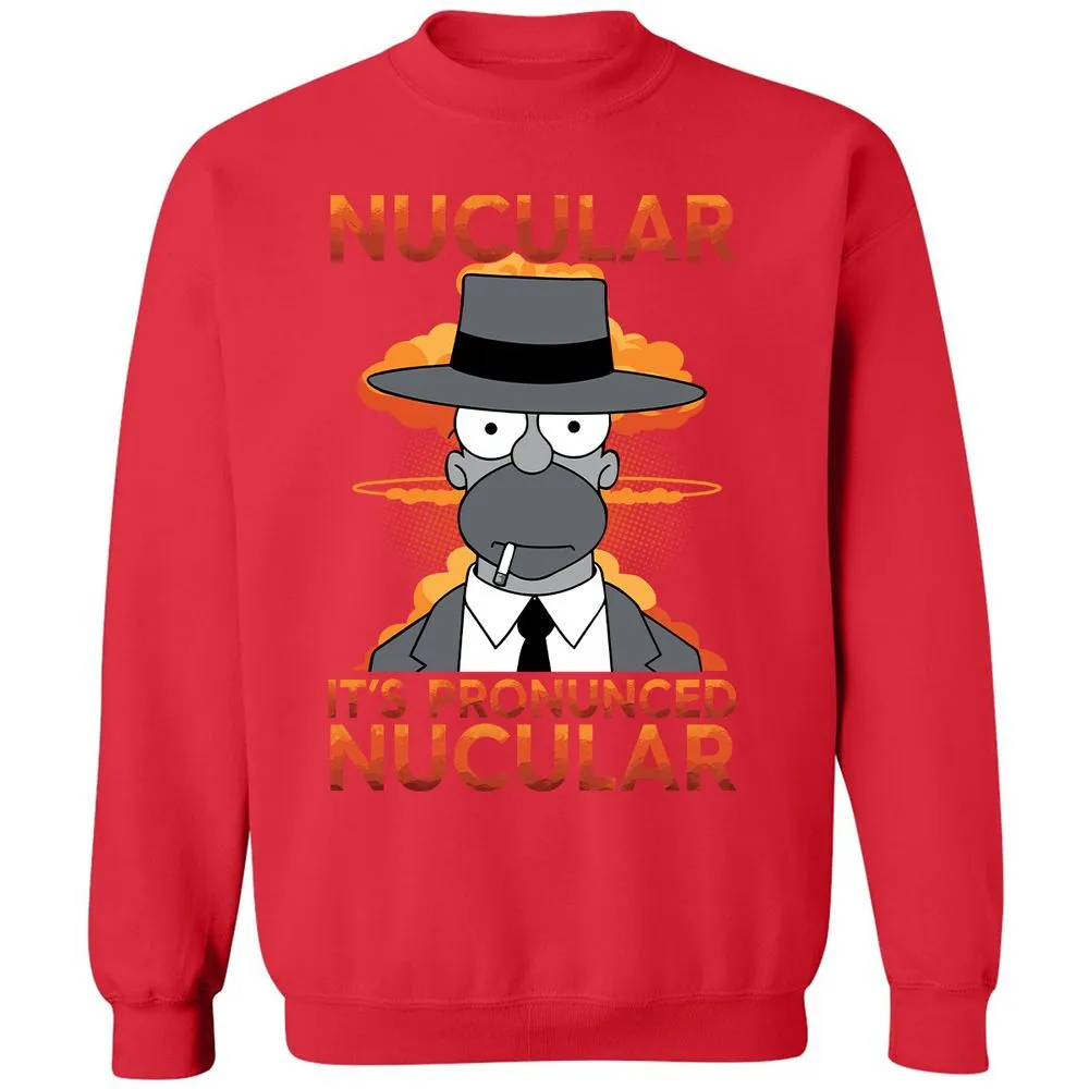 Classic Unisex Sweatshirt - X9FB6YWW - Red - 5