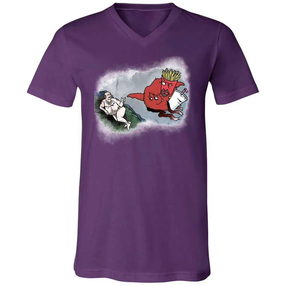 Unisex V-Neck T-Shirt - 96BVNCRV - Team Purple - 9