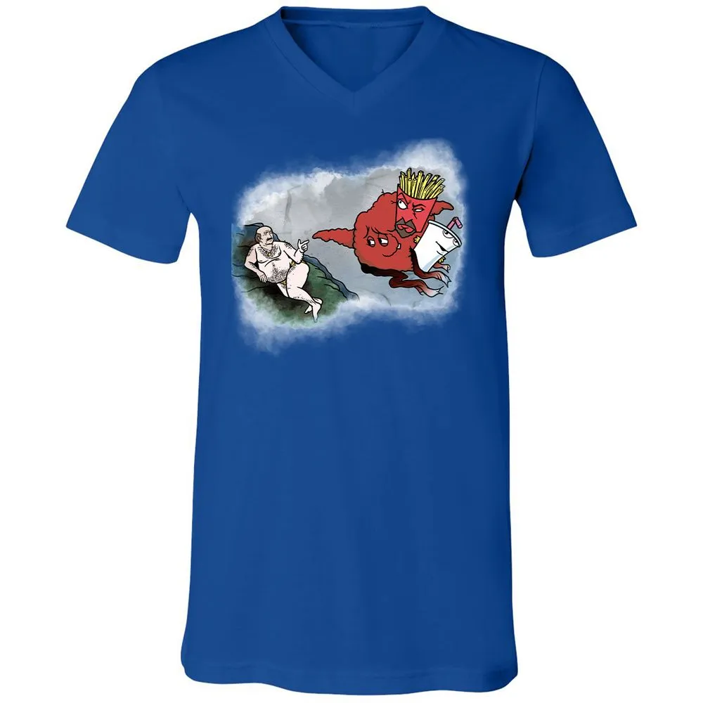 Unisex V-Neck T-Shirt - 96BVNCRV - True Royal - 4