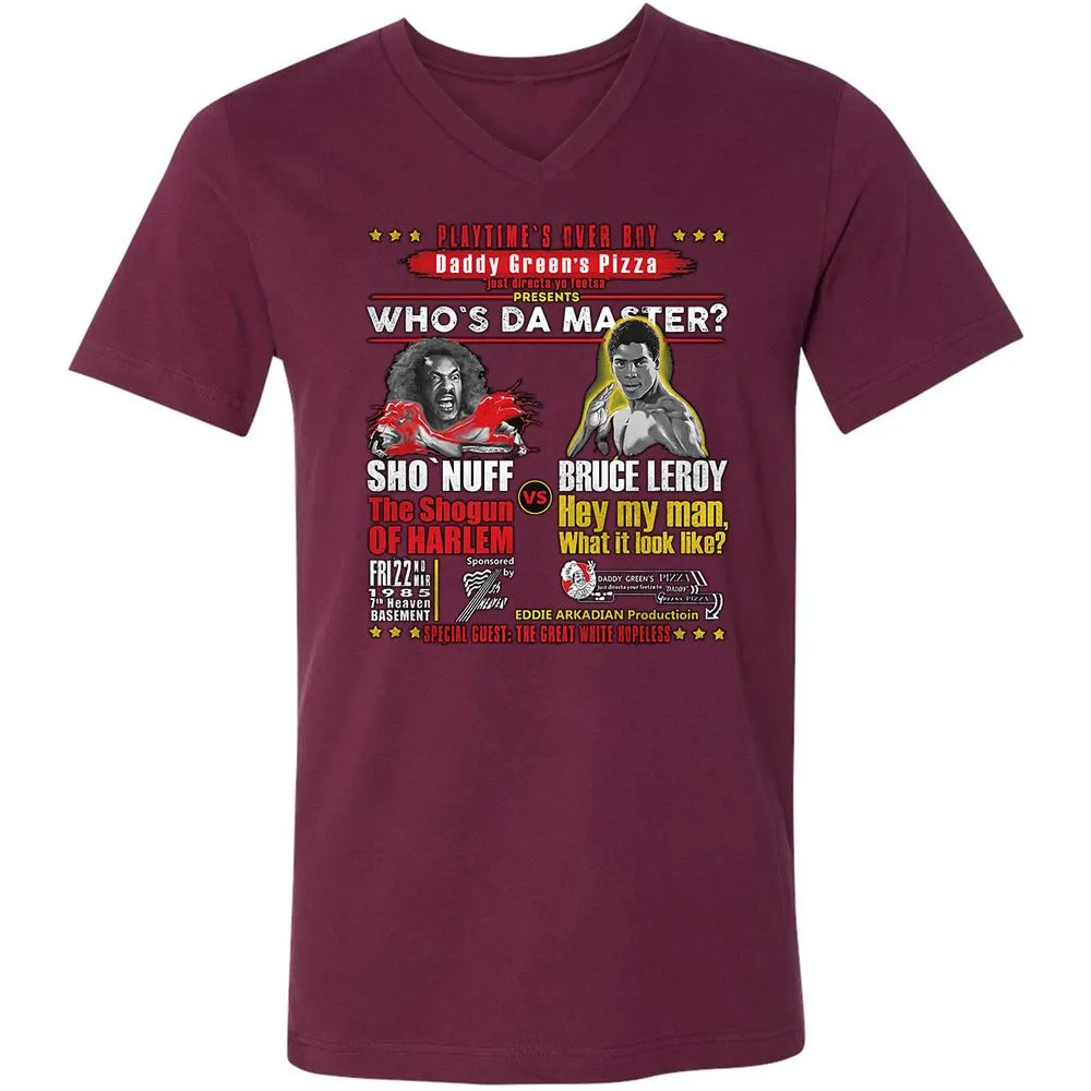 Unisex V-Neck T-Shirt - P8NQ9STW - Maroon - 6