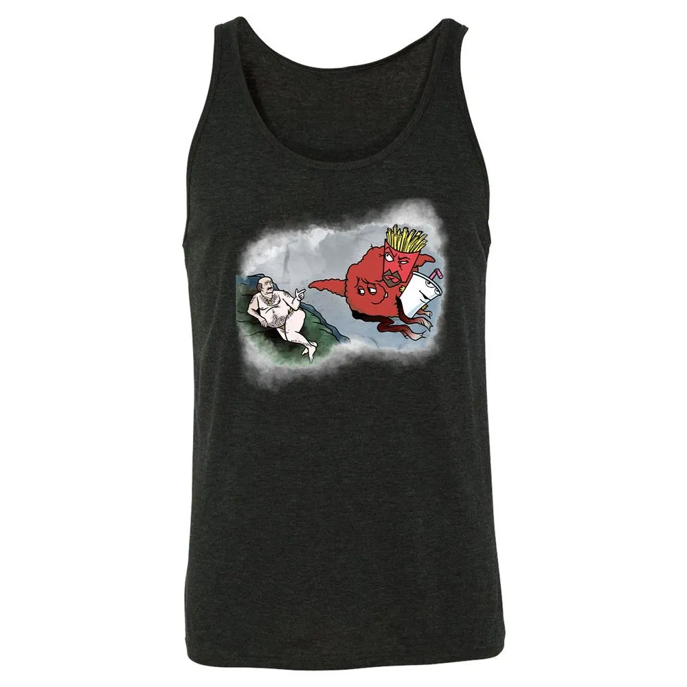 Unisex Jersey Tank - 1AA5NXE9 - Charcoal Black Triblend - 5