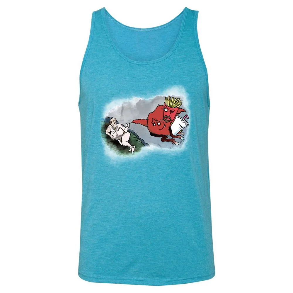 Unisex Jersey Tank - 1AA5NXE9 - Aqua Triblend - 3