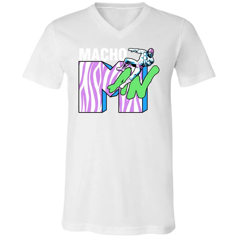 Unisex V-Neck T-Shirt - 8HRYNJ3D - White - 5