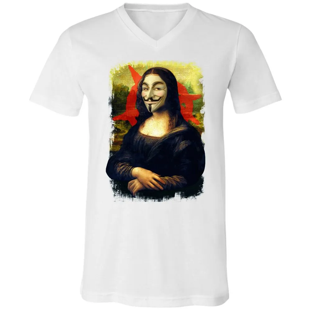 Unisex V-Neck T-Shirt - 85HE9J4U - White - 5