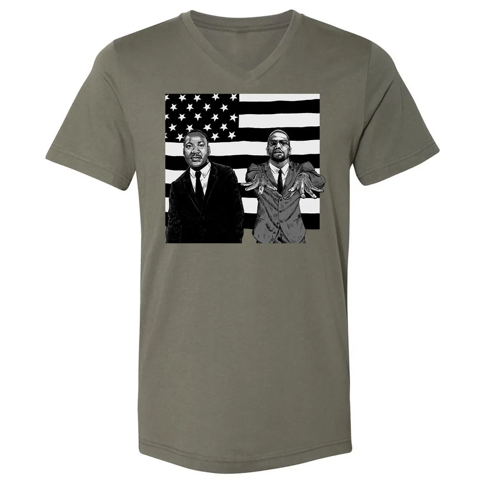 Unisex V-Neck T-Shirt - AVUN24JG - Military Green - 10