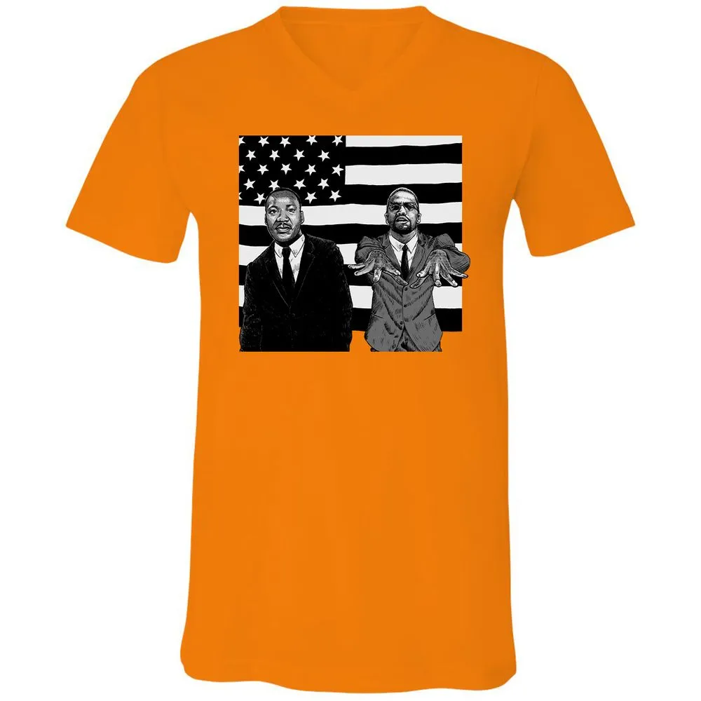 Unisex V-Neck T-Shirt - AVUN24JG - Orange - 11