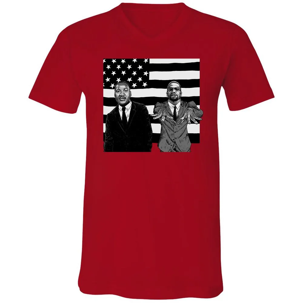 Unisex V-Neck T-Shirt - AVUN24JG - Red - 3