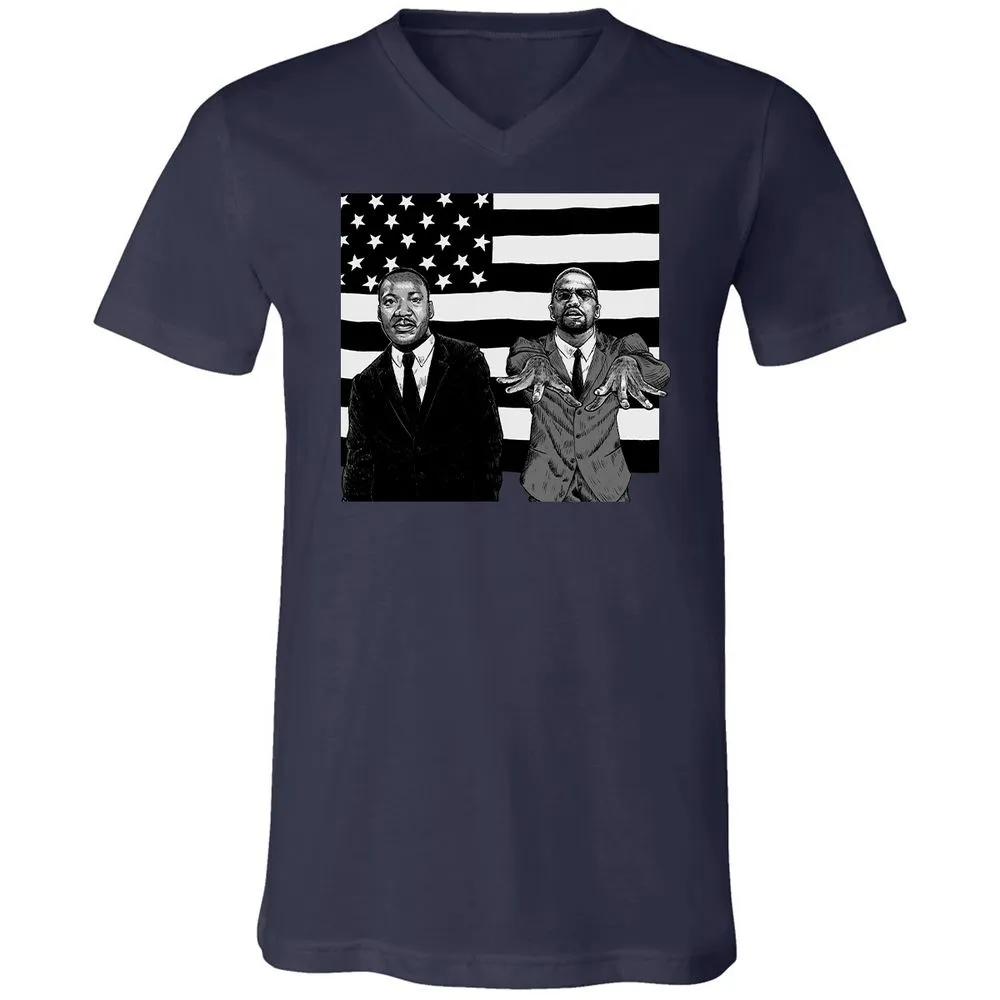 Unisex V-Neck T-Shirt - AVUN24JG - Navy - 2