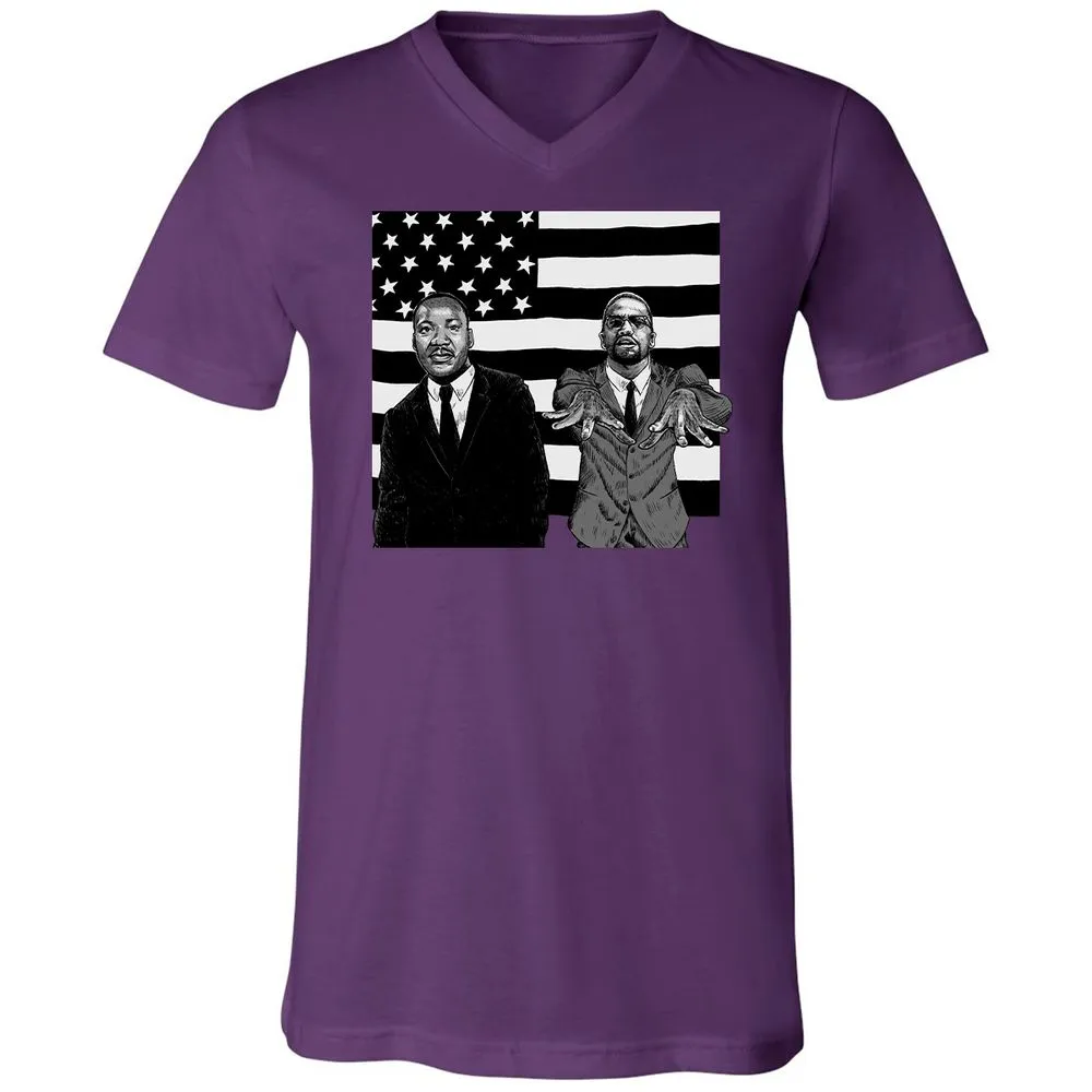 Unisex V-Neck T-Shirt - AVUN24JG - Team Purple - 9