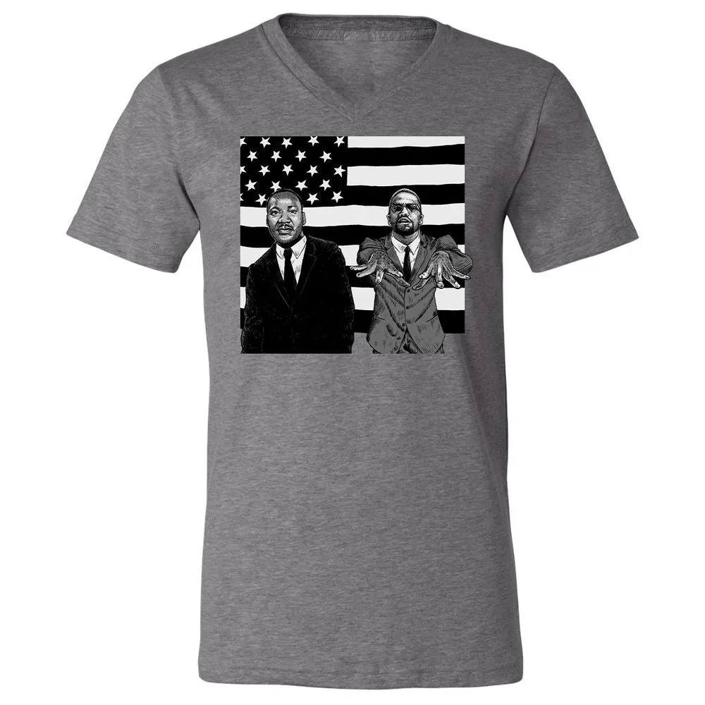 Unisex V-Neck T-Shirt - AVUN24JG - Deep Heather - 13