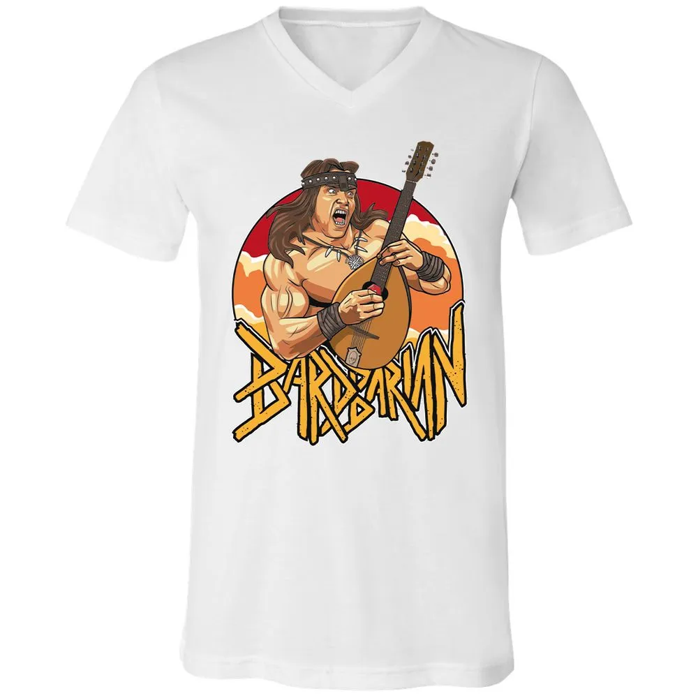 Unisex V-Neck T-Shirt - CMHRVR92 - White - 5