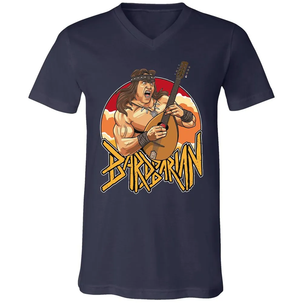 Unisex V-Neck T-Shirt - CMHRVR92 - Navy - 2
