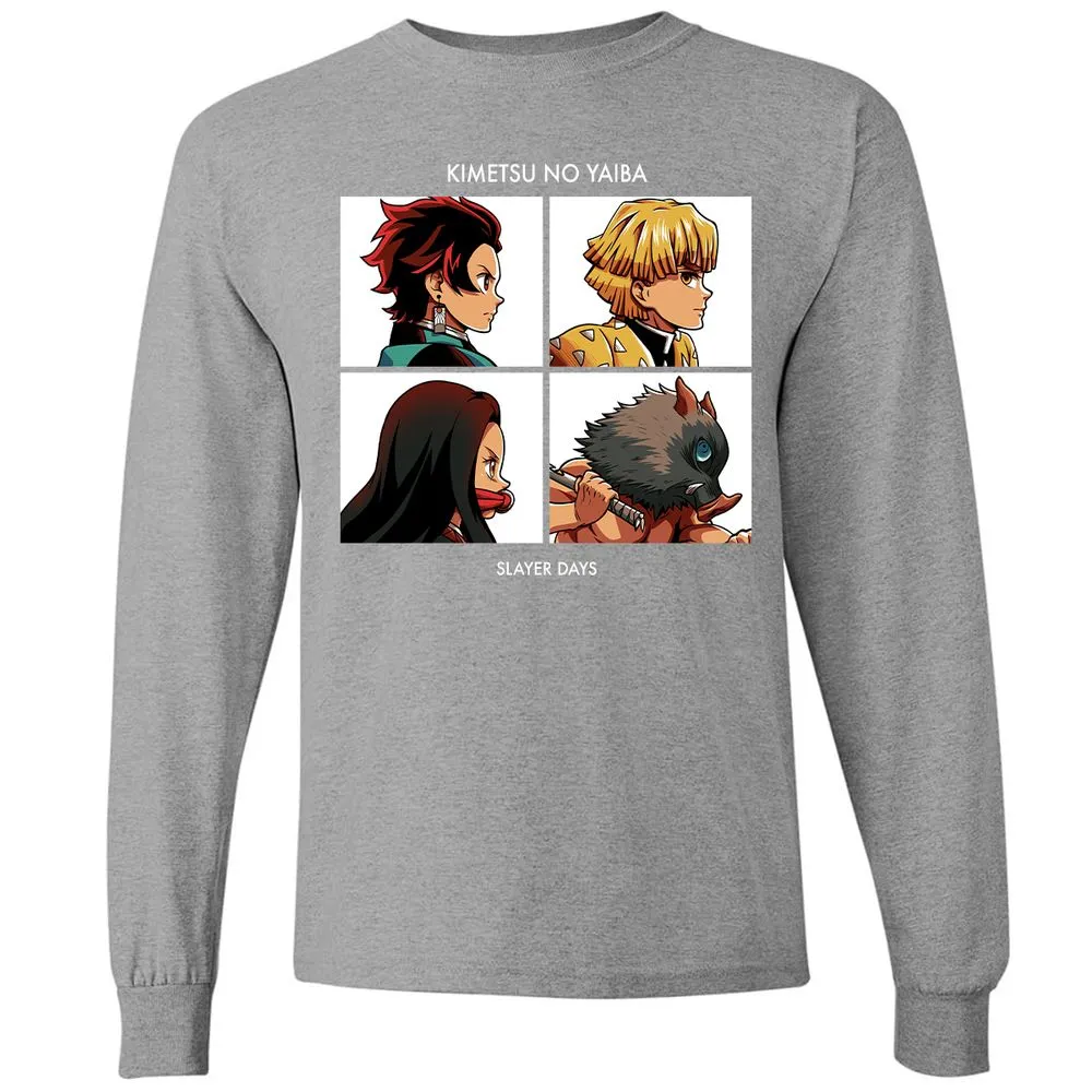 Long Sleeve T-Shirt - 5XVVG6Y4 - Graphite Heather - 6
